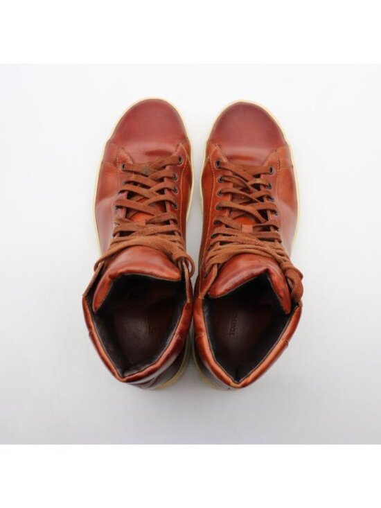 Tom Ford Russell Men\'s Size 11.5 Brown Leather High Top Casual Sneakers Lace Up main image 7